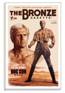 Proposed cover for Issue 76 of the Bronze Gazette. Art by Bob Larkin