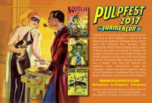 PulpFest 2017 Post Card back